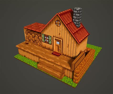 Finally done with the voxel farm house! | Pixel art, Spring outdoor decor, Decorating a new home