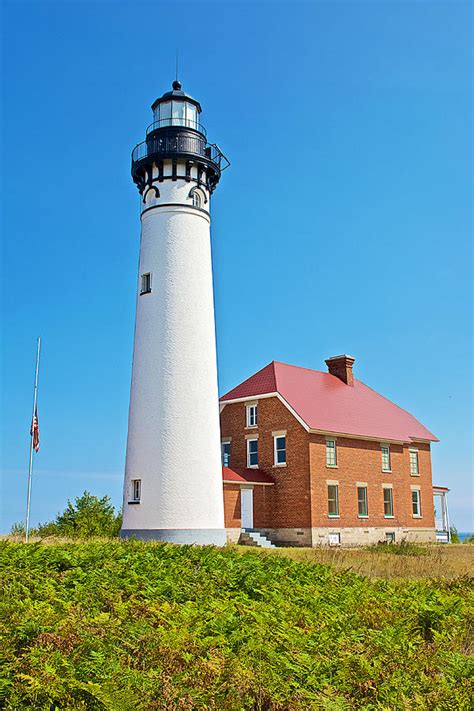 Au Sable Lighthouse in Pictured Rocks National Lakeshore-Michigan Photograph by Ruth Hager