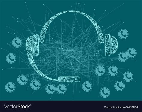 Call centre background Royalty Free Vector Image