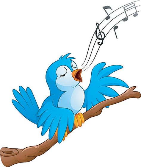 Royalty Free Yellow Bird Singing Cartoon Clip Art, Vector Images & Illustrations - iStock