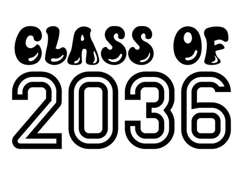 Graduation ceremony. Class of 2036. 10842040 Vector Art at Vecteezy