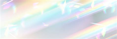 Rainbow light prism effect transparent ethereal Vector Image