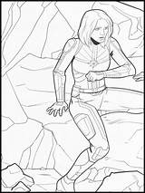 Captain Marvel Colouring 15 sketch template