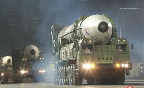 North Korea's Nighttime Military Parade Displays Ballistic Missiles