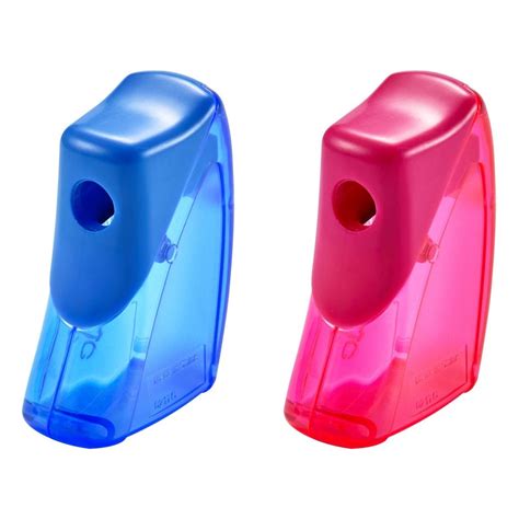 It's Academic Manual Pencil Sharpener, Flip Top, Assorted Colors