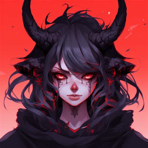 Smiling Demon Girl - female demon anime pfp - Image Chest - Free Image ...