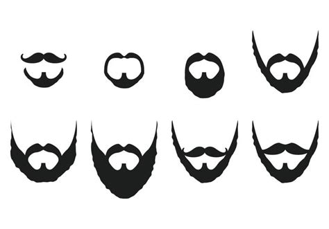 Beard Silhouette Vector at Vectorified.com | Collection of Beard ...