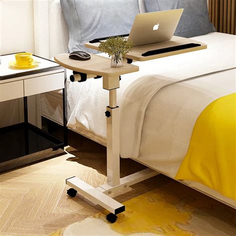 Simple laptop desk bed learning home lift folding computer desk bedside table-in Laptop Desks ...