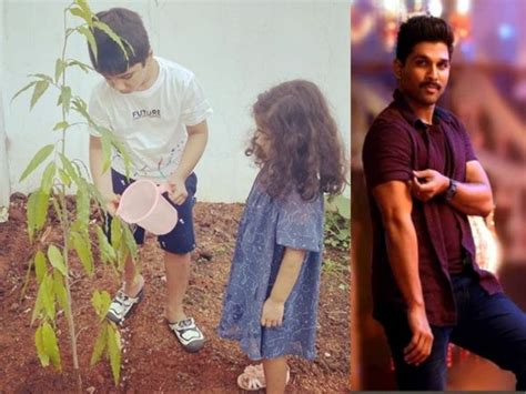 [PICS] Allu Arjun's kids, Ayaan and Arha participate in Green India Challenge; fans write ...