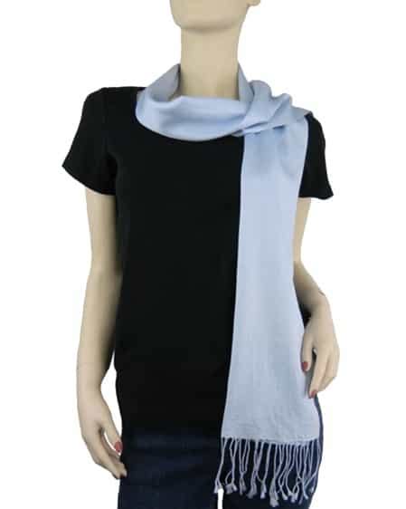 Pashmina/Silk Scarf Light Blue