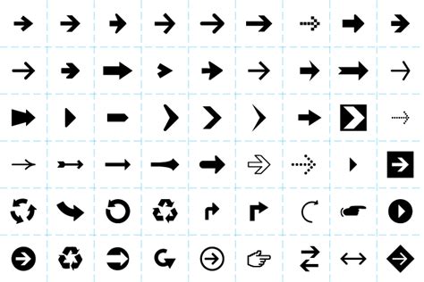 56 가지 벡터 화살표 아이콘 - 56 Free Vector Arrow Icons | Arrow symbol, Wayfinding design, Wayfinding