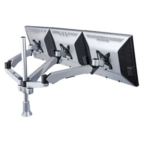 Triple Monitor Desk Mount w/ Spring Arm & Quick Release