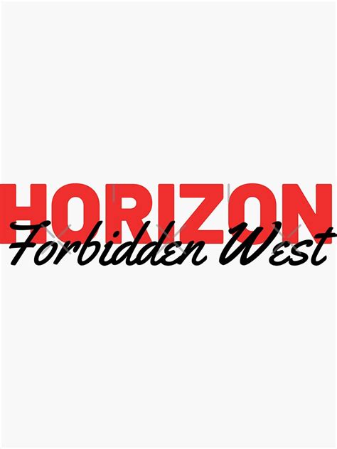 "Horizon Forbidden West | Horizon Forbidden West lover" Sticker for ...