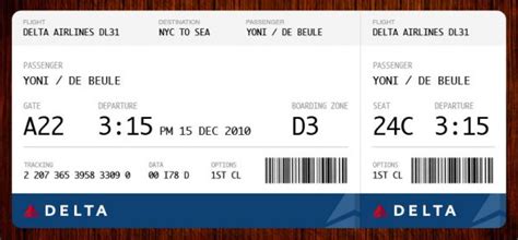 Fake Plane Ticket Boarding Pass Template Editable Blank ...