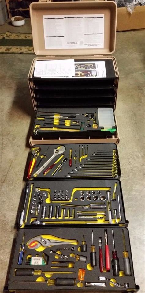 US MILITARY GENERAL MECHANICS Aircraft TOOL KIT 100+ TOOLS CASE BOX ...