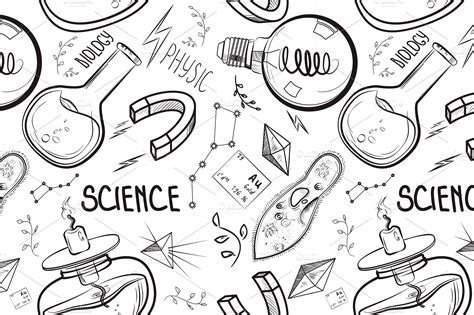 Hand drawn science set | Pre-Designed Illustrator Graphics ~ Creative ...