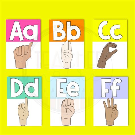 Sign Language Alphabet Chart| Printable Classroom Resources | Teacher ...