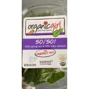 Organic Girl Spring Mix & Baby Spinach: Calories, Nutrition Analysis & More | Fooducate