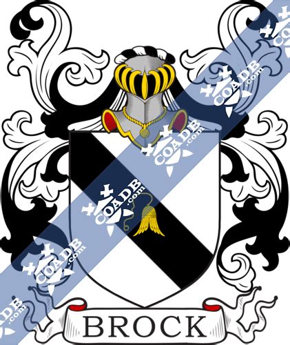 Brock Family Crest, Coat of Arms and Name History