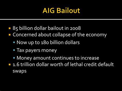 PPT - AIG Bailout PowerPoint Presentation, free download - ID:1690584