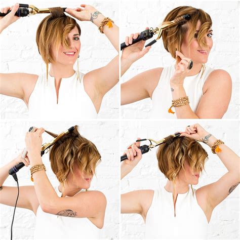 how to use a curling iron on very short hair - rockwellhairstyles