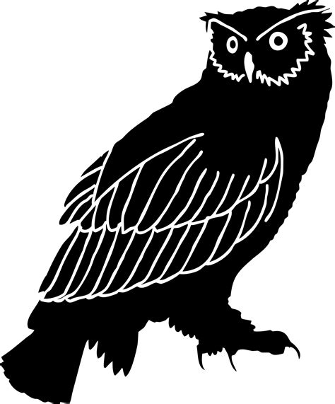 Great Horned Owl Outline