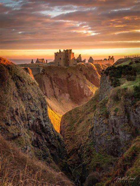 Dunnottar Castle at sunrise | Castle, Scotland nature, Scotland