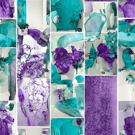 Purple and Teal Pattern · Creative Fabrica