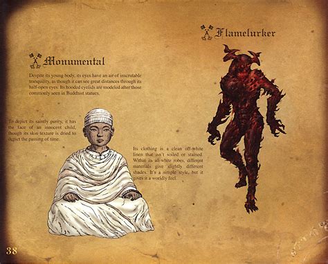 Demon's Souls Official Artbook: Monumental & Flamelurker Concepts : r ...