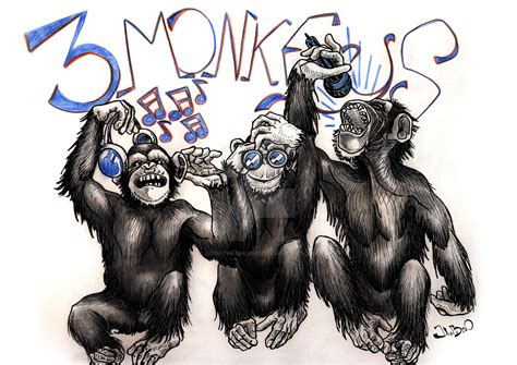 Three Wise Monkeys by lobothegrigori on DeviantArt