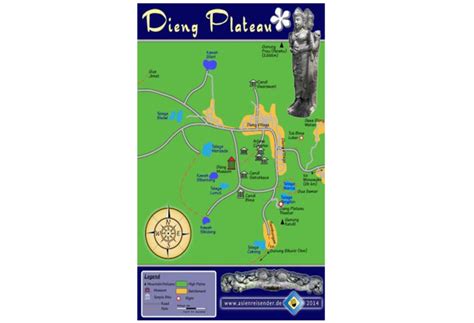 The Map of Dieng Plateau Source: Asienreisender, 2014... | Download Scientific Diagram