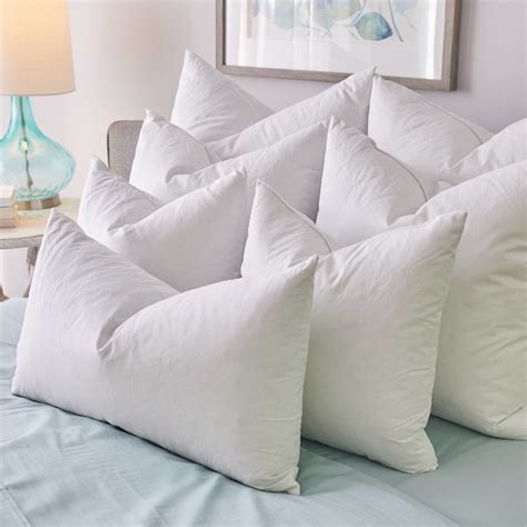 1221 Bedding Feather Pillow Inserts (Set of 2) - White 26 x 26 inches ...