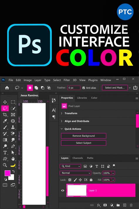 How To Customize The Photoshop Interface Color | Interface, Custom, Photoshop