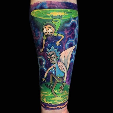 rick and morty tattoo portal - jillesdotcom