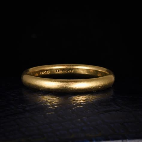 Vintage 18k Gold Tiffany & Co Wedding Band – Butter Lane Antiques