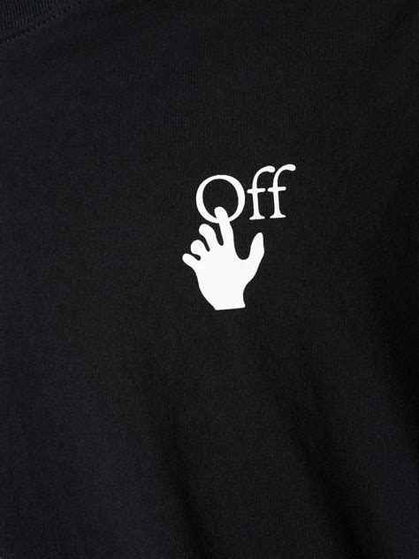 Off-White Hand logo-print T-shirt - Farfetch