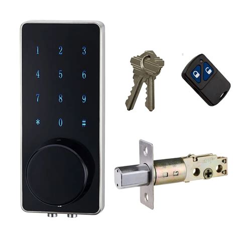 HAIFUAN Electronic Touch Screen Code Lock, Digital Deadbolt, Unlock With Remote Control , Code ...