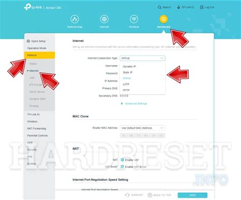 Internet Connection Set Up TP-LINK Archer C80, how to - HardReset.info
