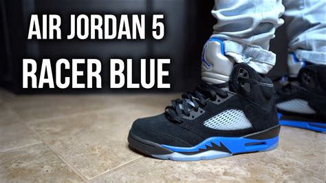 Air Jordan 5 Racer Blue On Feet Review *ARE THEY WORTH $200?* - YouTube