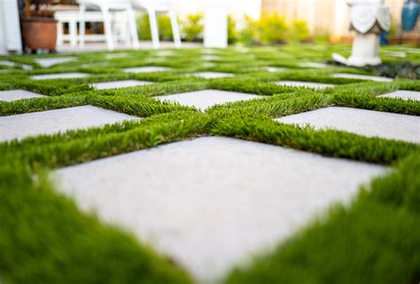 Installing Artificial Grass Between Pavers - ReTurf