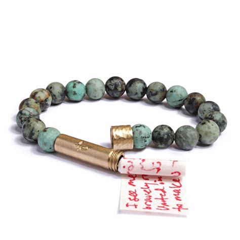 Matte African Turquoise Bracelet – Wishbeads