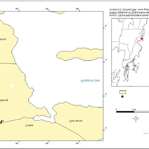 Map showing the location of the Hinatuan Enchanted River Underwater ...