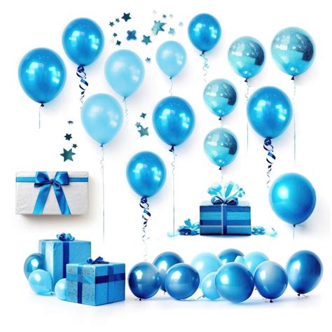 Premium Photo | A blue gift box with a ribbon and a gift box with a ...