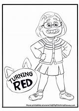 Turning Red Coloring Pages  Home sketch template