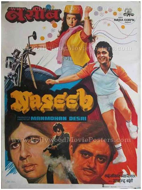 Naseeb 1981 Amitabh movie film posters Bollywood