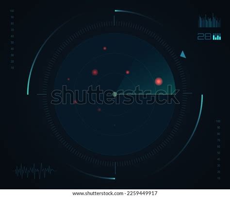 Radar Screen Background Vector Sonar Stock Vector (Royalty Free ...