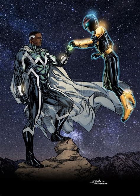 Blue Marvel and Nova - Ginmau colors by SpiderGuile on deviantART ...