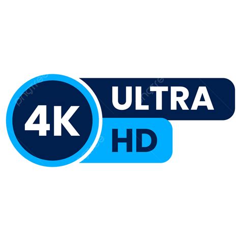 4k Ultra Vector PNG Images, 4k Ultra Hd Icon With Transparent Backgroung Free Vector And Png, Hd ...