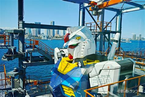 Giant (59ft) robot Gundam on display in Yokohama, Japan