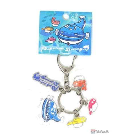 Pokemon Center 2023 Dondozo Tatsugiri Pokemon Diving Metal Charm Keychain